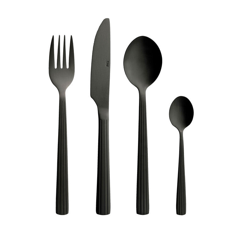 RAW bestiksæt 48 dele mat sort